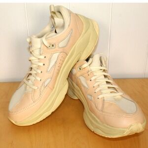Brandblack Women's Model 2125 Pale Pink and White Sneakers Size 9.5W